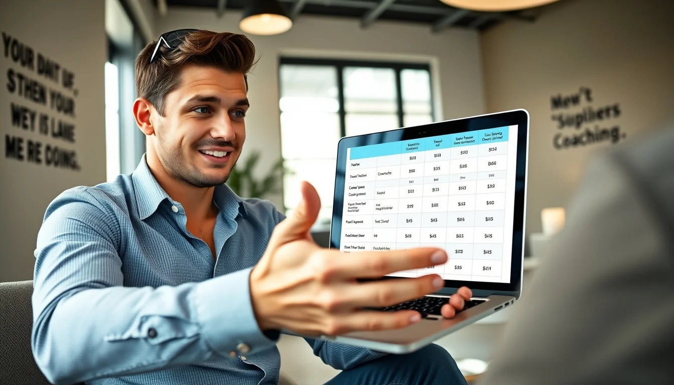 Supporting pricing visual